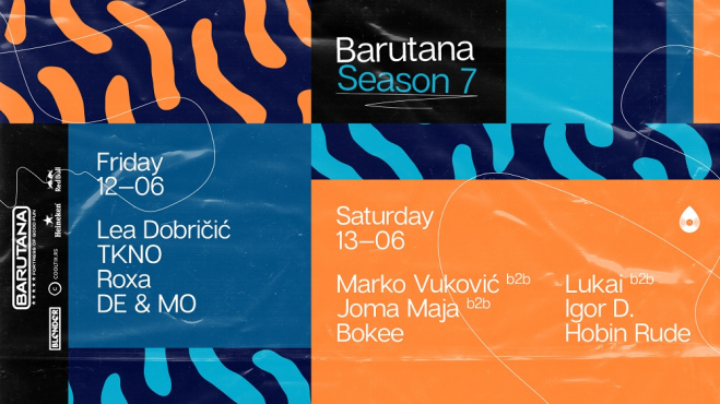  Lokalni techno i progressive house izvođači nastupiće u okviru drugog vikenda sedme sezone Barutane