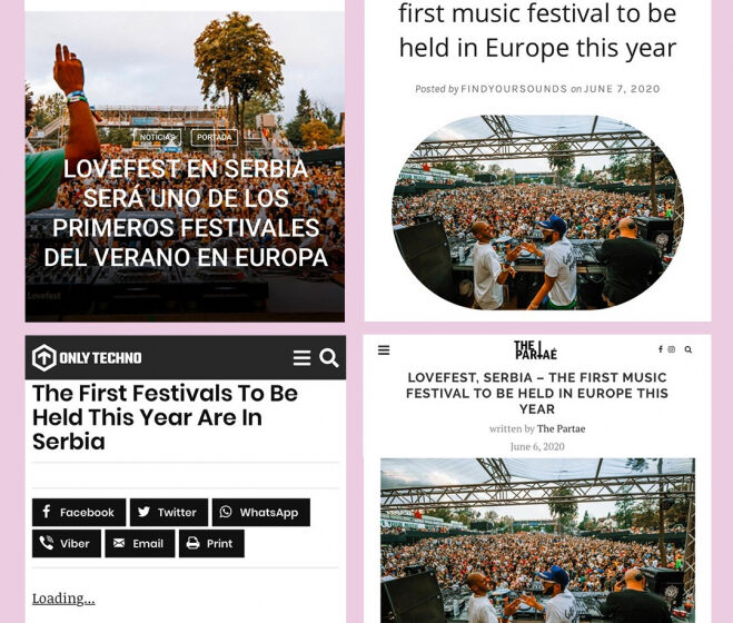  Svetom odjeknula vest da je Miller Lovefest prvi festival koji će biti održan u Evropi