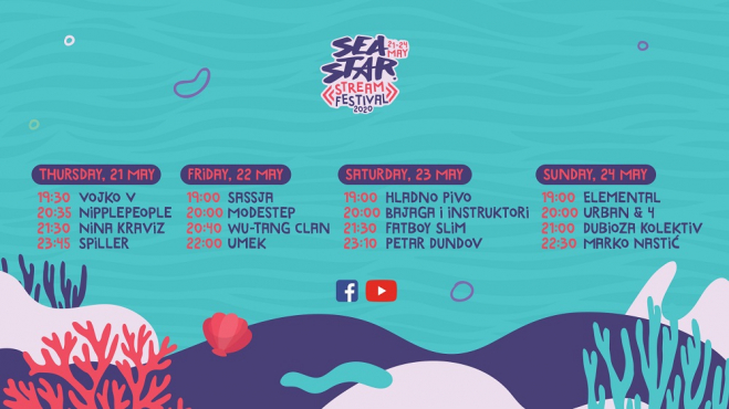 Wu-Tang Clan, Fatboy Slim, Nina Kraviz i mnogi drugi na Sea Star Stream festivalu ovog vikenda!