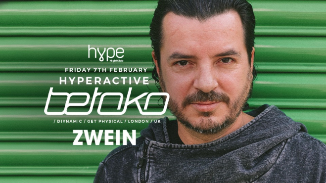  Hyperactive predstavlja BETOKO! 07.02. klub Hype!