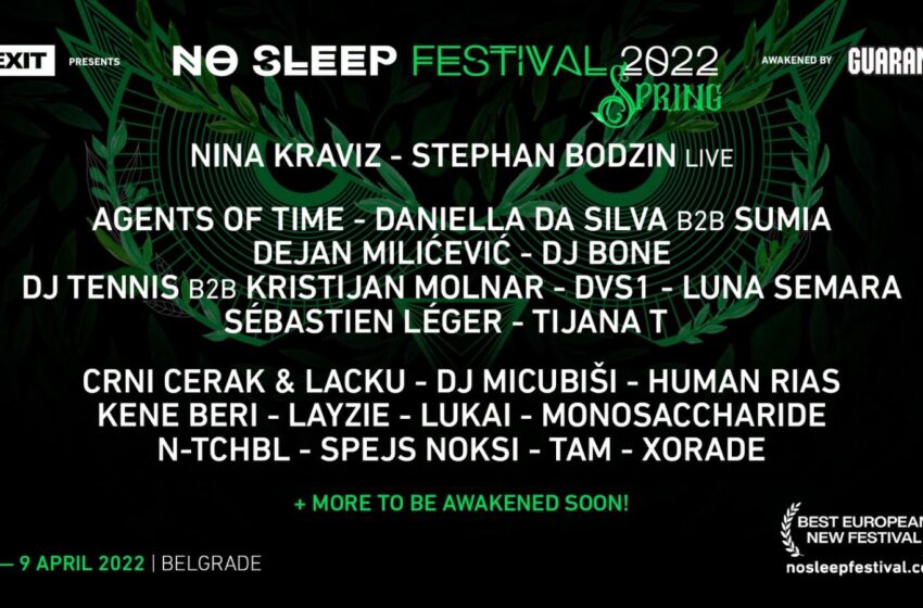  EXIT zaokružio No Sleep festival! U Beograd stižu i tehno superzvezda Stephan Bodzin, Agents of Time i još 20 novih izvođača!