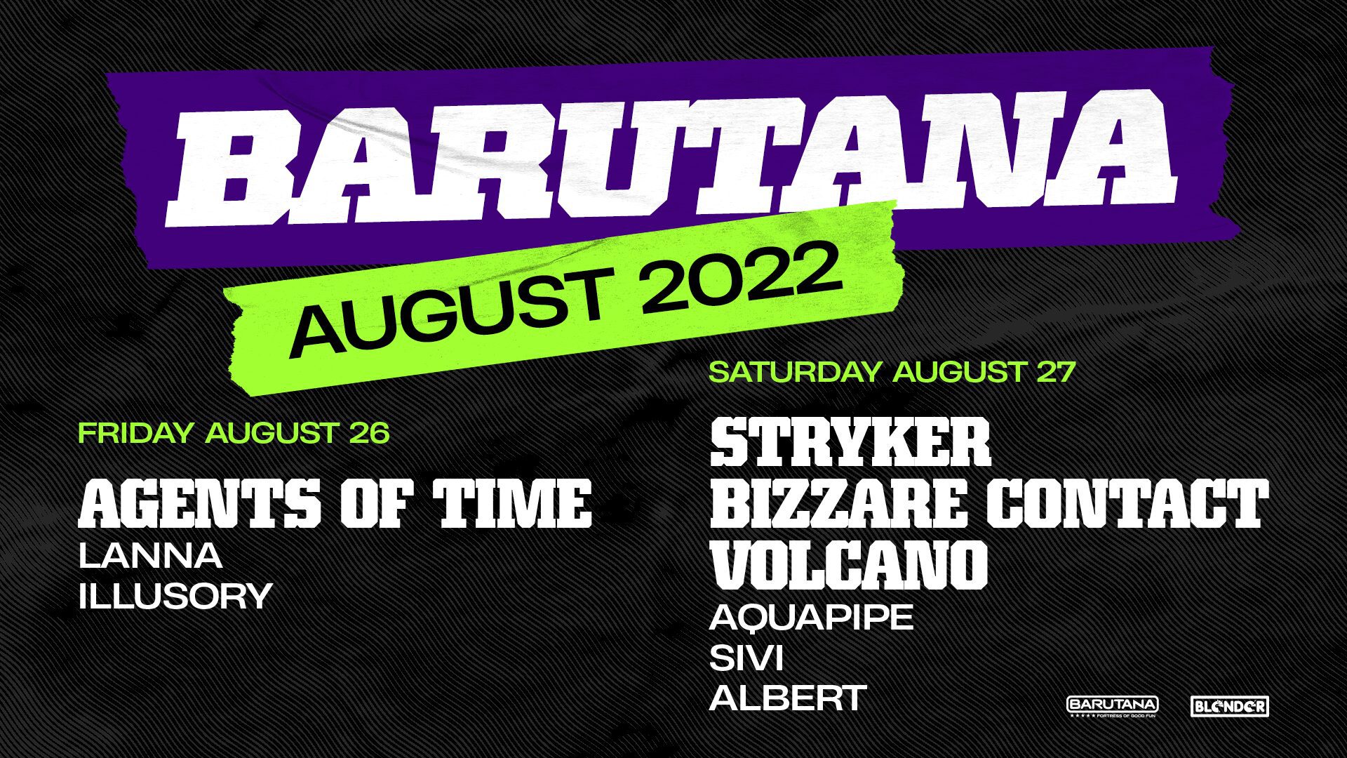Agents Of Time za kraj avgusta u Barutani!