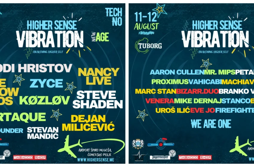  Techno festival u Podgorici: Higher Sense Vibration uz THE Yellowheads, Spartaque, Kozlov, Zyce i mnoge druge…