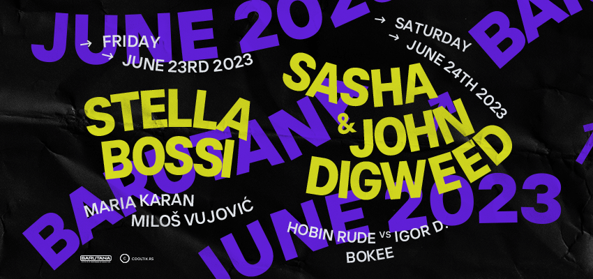  Velikani elektronske muzike Sasha i John Digweed ovog vikenda u Barutani!