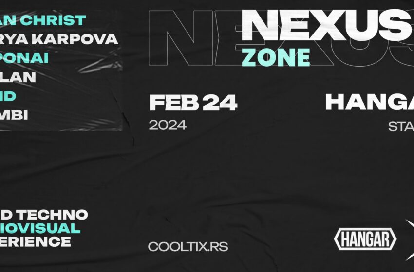  The Nexus Zone ekipa najavljuje svoj prvi rođendan uz jako kvalitetan techno zvuk! Stan Christ x Varya Karpova stižu u Hangar!
