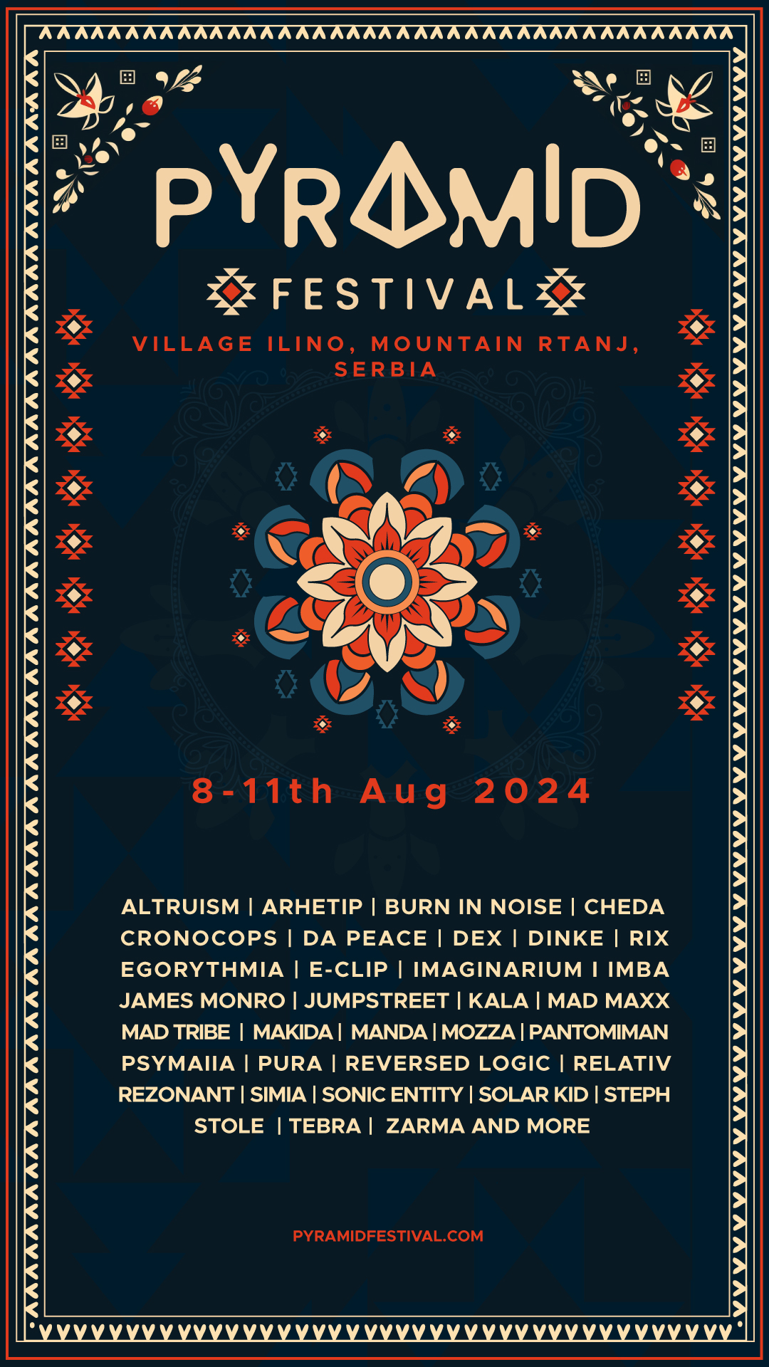 Pyramid festival objavio line up za glavnu binu! Preko 30 svetkih DJ ...