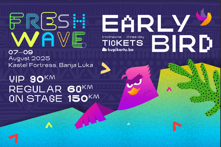  FRESHWAVE 2025: Počela prodaja trodnevnih Early Bird ulaznica za festivalski spektakl!