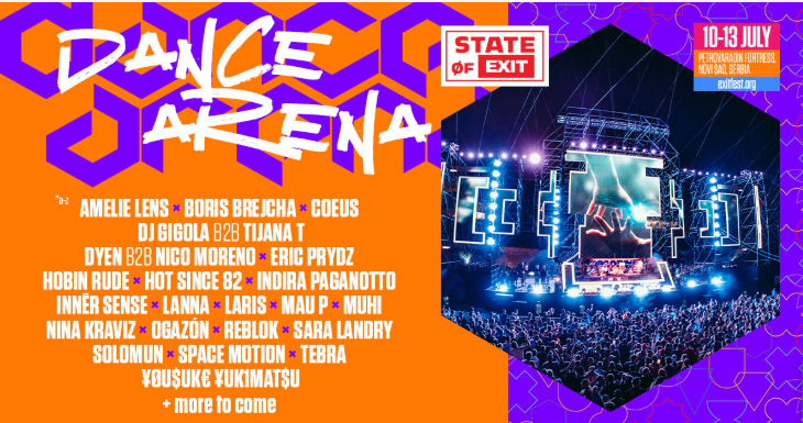  Kompletiran program monumentalne Dance Arene i kultne NSNS bine: Stižu Solomun, Eric Prydz, Sara Landry, Boris Brejcha, Amelie Lens, Indira Paganotto, Nina Kraviz, KI/KI i mnogi drugi!