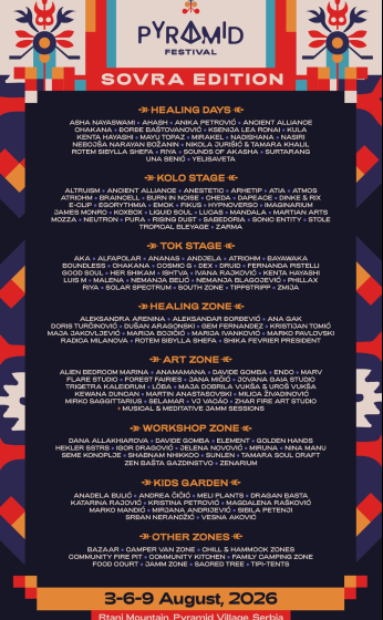  Pyramid Festival 2026 objavio kompletan lineup za sve zone!