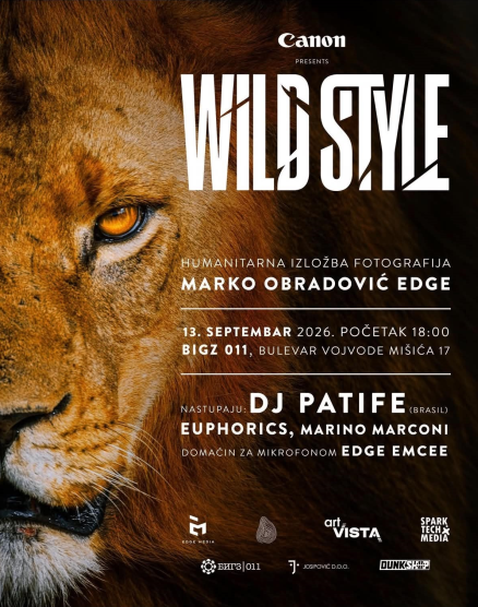  Izložba „Wild Style“ Marka Edge-a 13. septembra u BIGZ-u: fotografija, muzika i humanost ponovo na jednom mestu!