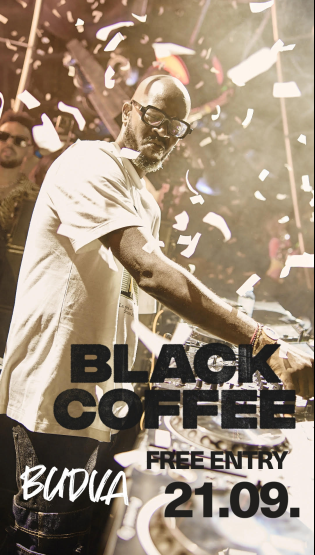  Dobitnik Grammy nagrade DJ Black Coffee u Budvi 21. septembra! 