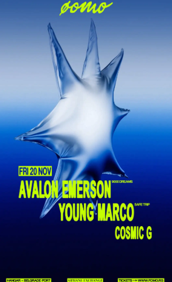  AVALON EMERSON, NAJBOLJI ŽENSKI SELEKTOR I YOUNG MARCO STIŽU U BEOGRAD NA POSEBNO ØOMO 360° IZDANJE U HANGARU!